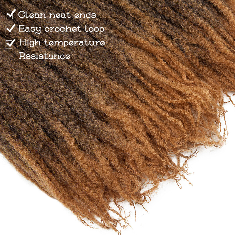 Marley Braids Hair Afro Kinky Curly Bulk Crochet Twist Braiding Hair Extension