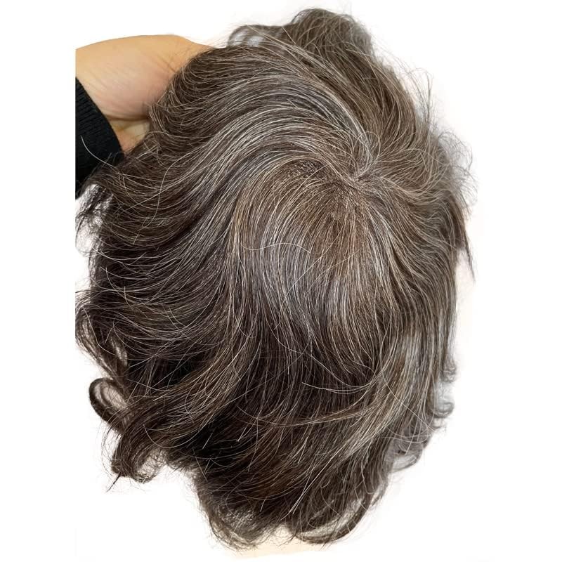 Voloria Mens Toupee Ultra Transparent Thin Skin Pu Replacement Hair Pieces 10X8