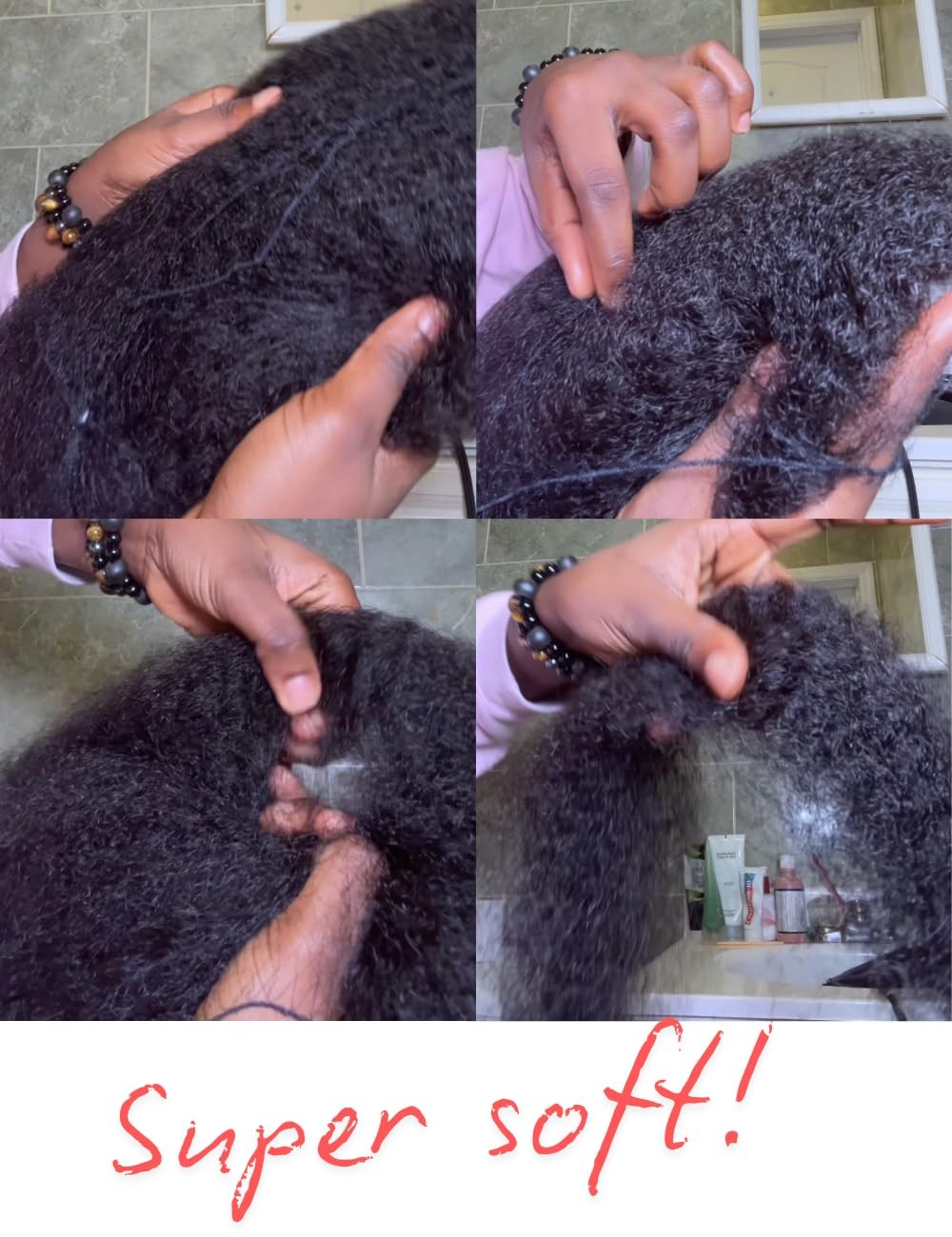 Style Icon 1 Bundle Afro Kinkys Bulk Human Hair 18 – – – – Loc Braiding