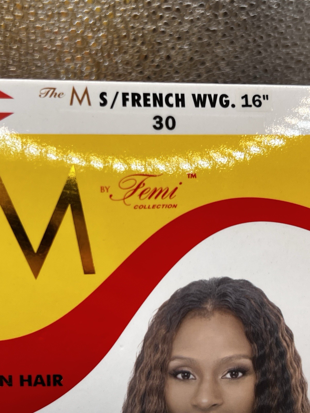 The M Femi 16” S/French WVG color 30 100% human hair quality