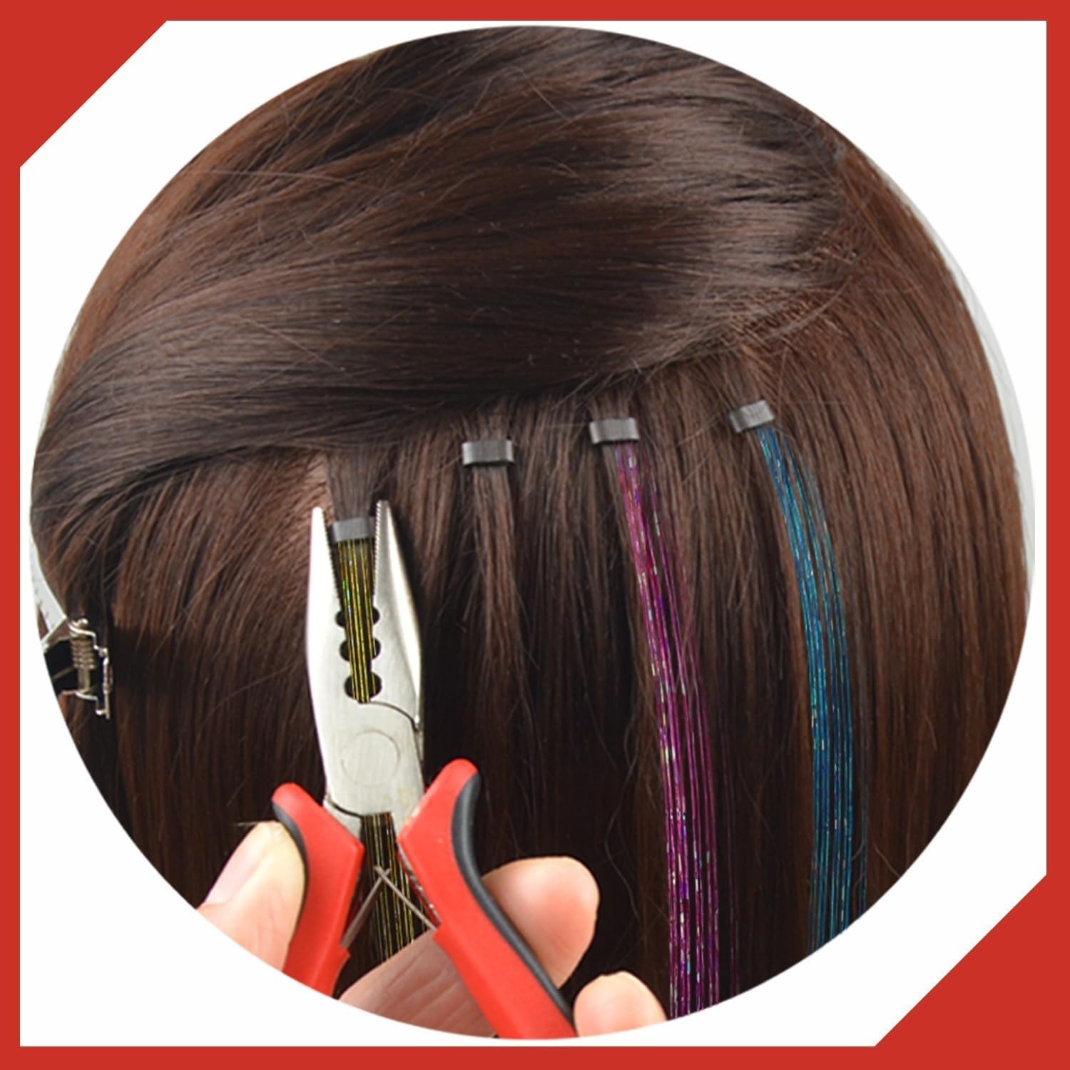 Compact Hair Pliers for Professional Use with Comfortable Grip and Safety Tips