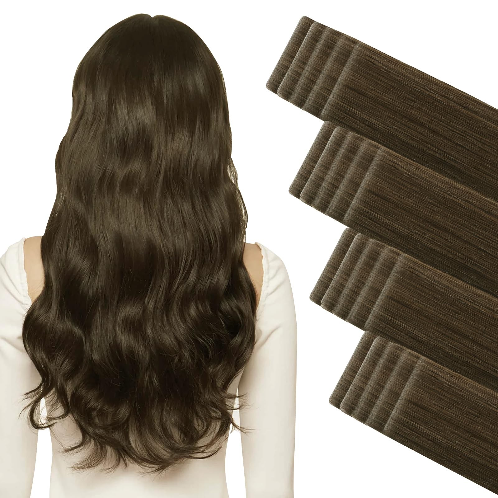 Abh Amazingbeauty Hair Invisi Edge Tape In Hair Extensions Real Human Hair