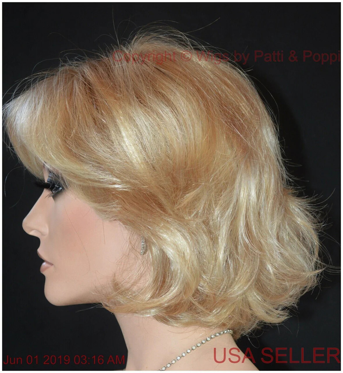 Modern Motif Gabor Wigs GL14-22SS Sandy Blond Lace Front monopart Beachy Waves