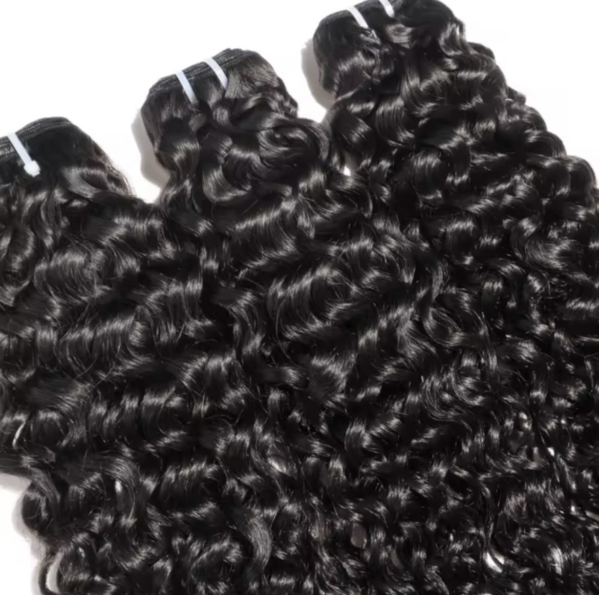 12A Virgin Burmese Curly 18” Double Weft Hair Bundle, 100 Grams, Natural Black