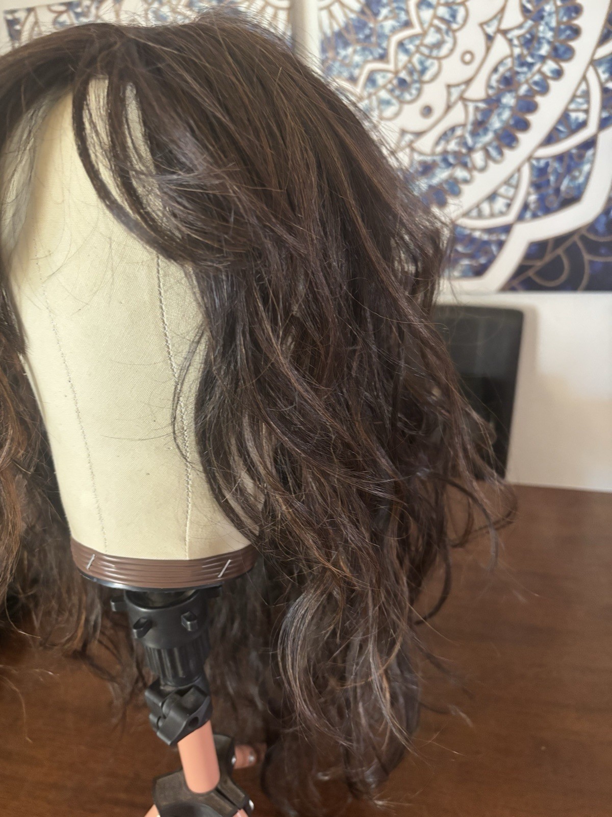 Luxury Lace, Front Tea, Part Heat, Safe, Synthetic Wig, Brunette Layers