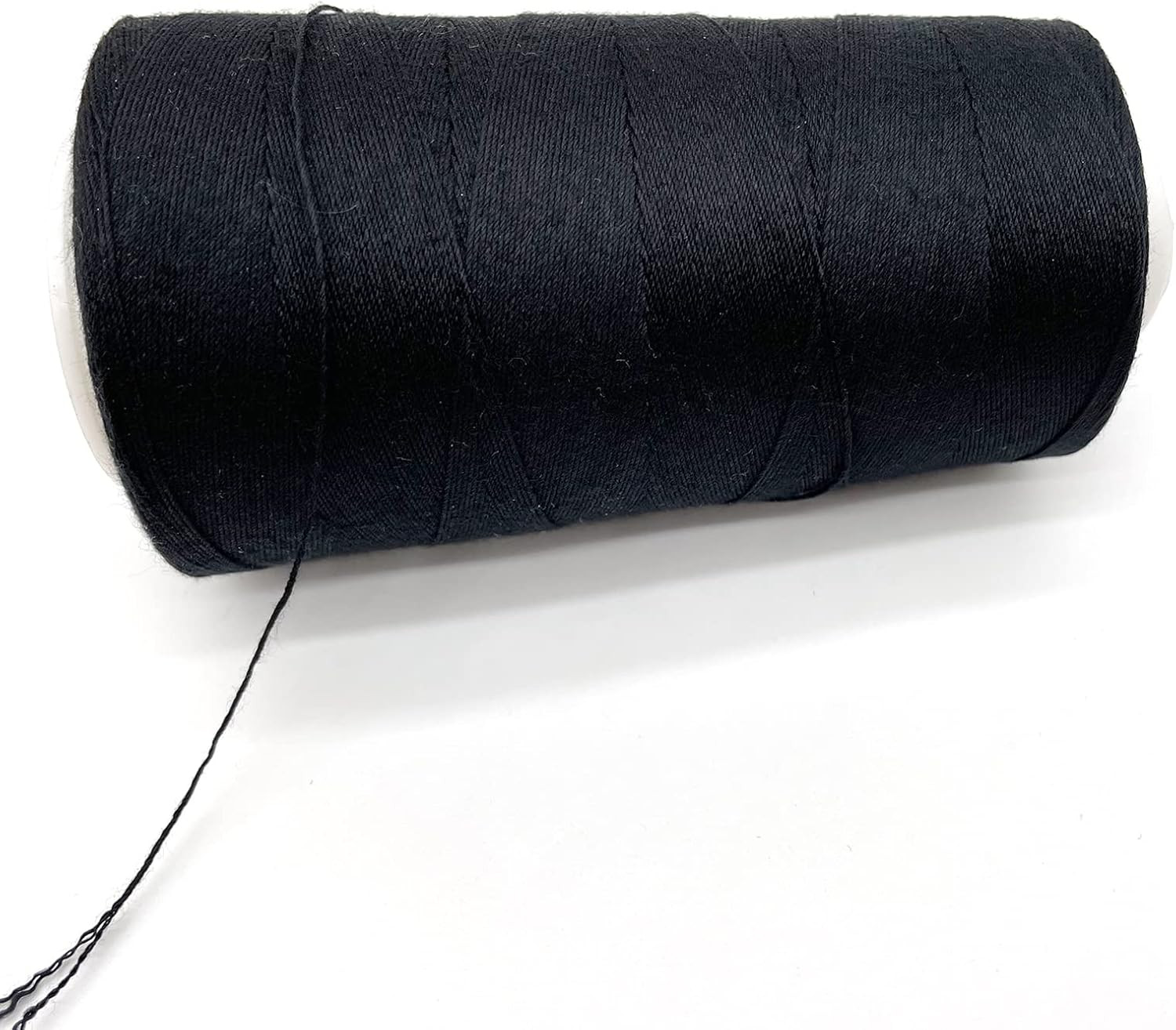 Thick Polyester Thread for Wig Making & Hair Extension Sewing, Black, 3 Pcs Curv