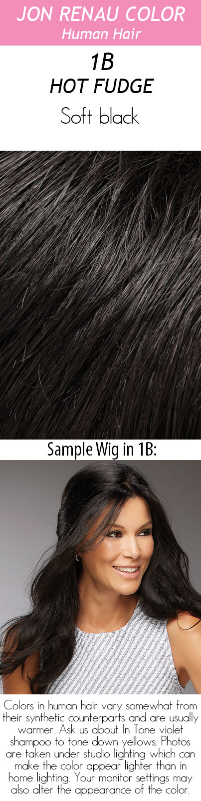 SIENNA by JON RENAU 100% Remy Human Hair Wig *ANY COLOR Mono Top +Lace Front NEW