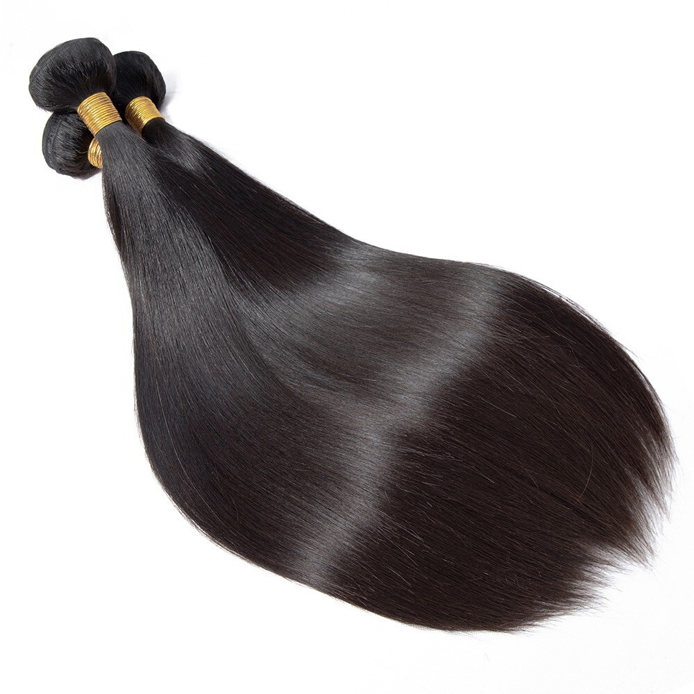Brazilian Body Wave, And Straight Hair THICK Human Hair Bundles Weave Extension