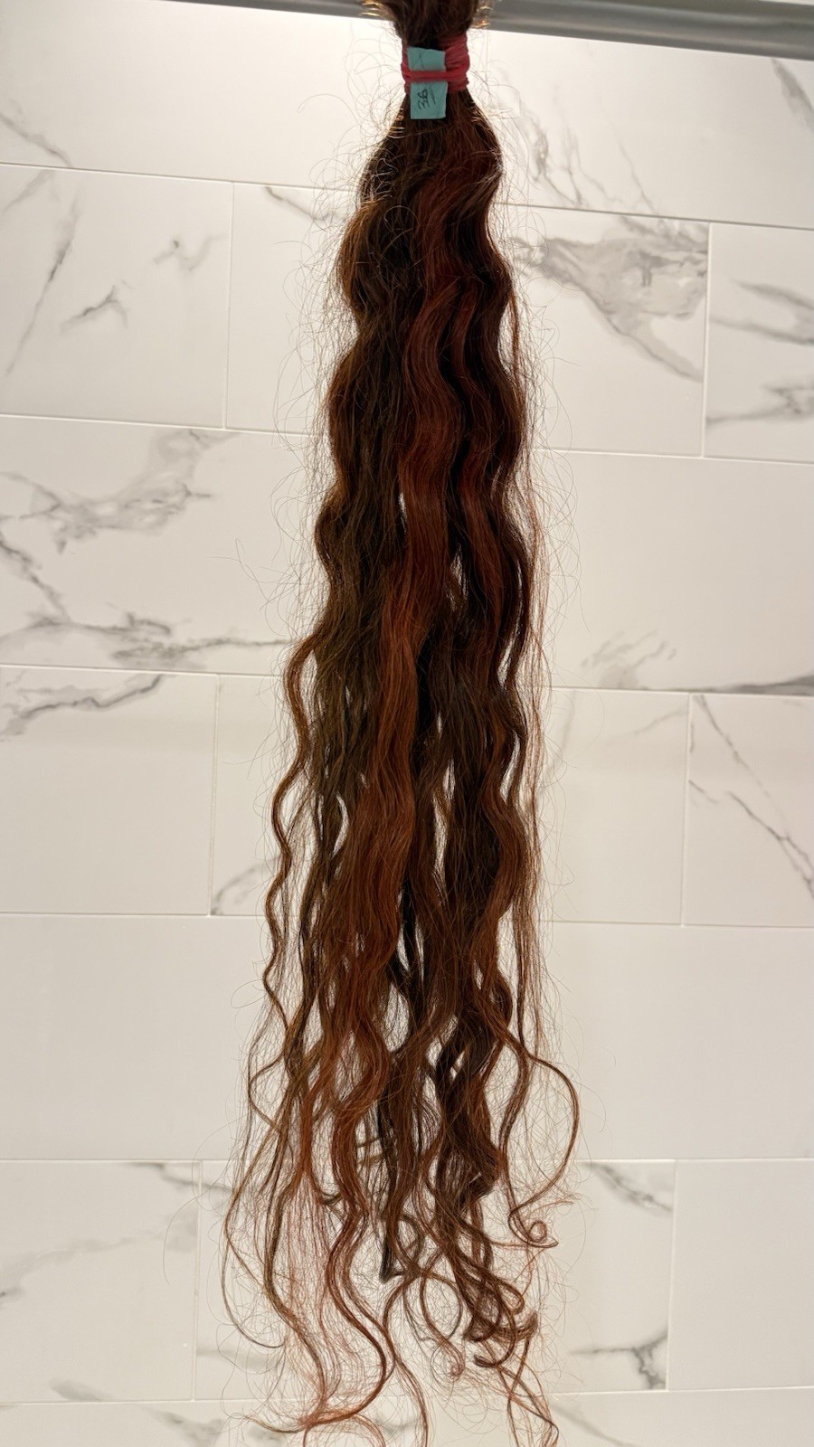 36 Inches Indian Hair Loose DeepUnprocessed No Weft Human Hair Bulks. Blood