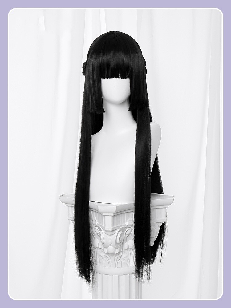 Hoshimi Miyabi Anime Zenless Zone Zero Cosplay Wig Black Straight Hair Wig Gifts