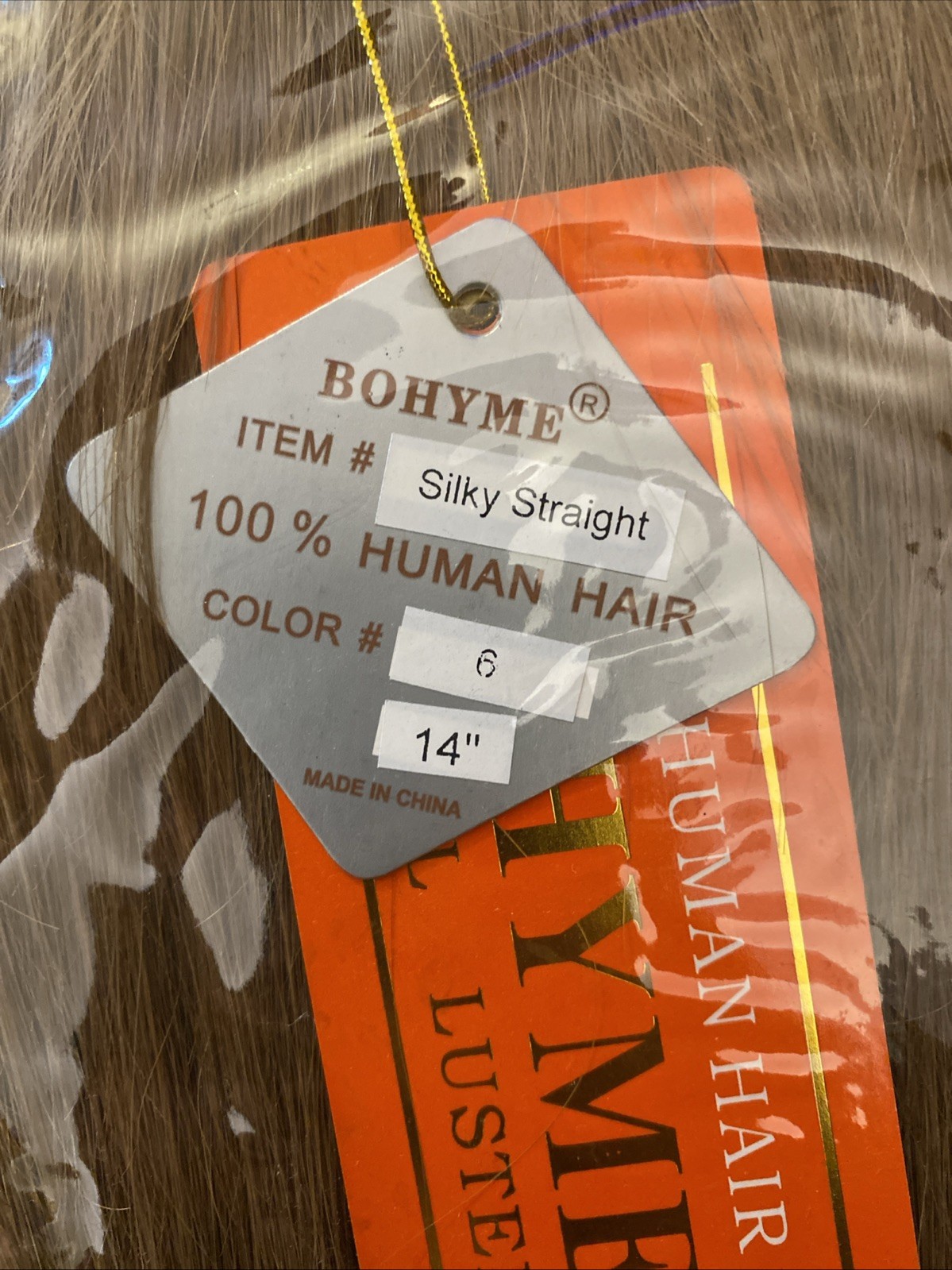 Bohyme Silky Straight Machine-Tied #6-14” Weft 100% Remi Human Hair