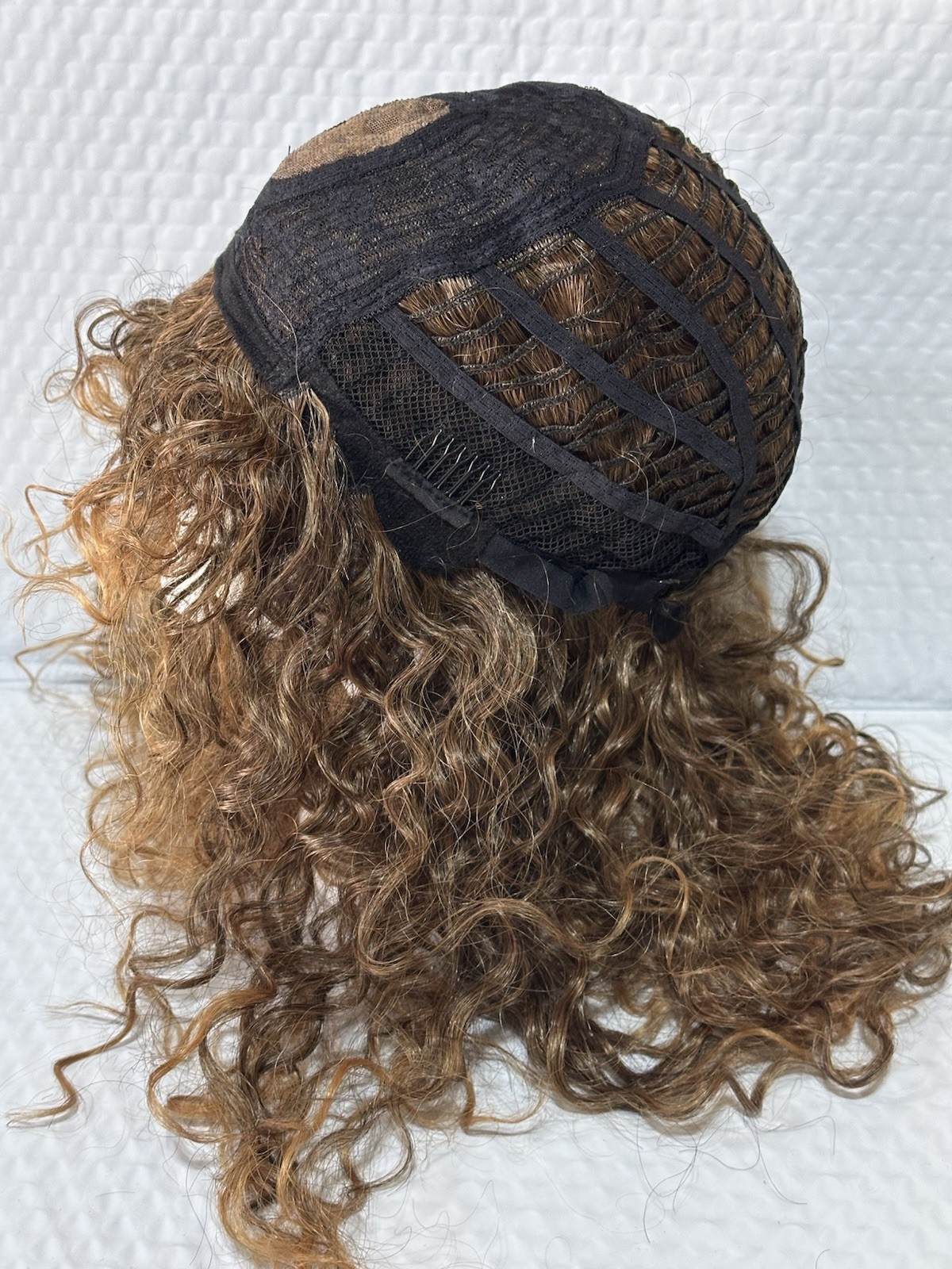 Frodio Natural Curly Human Hair Blend Ready To Wear Half Wig