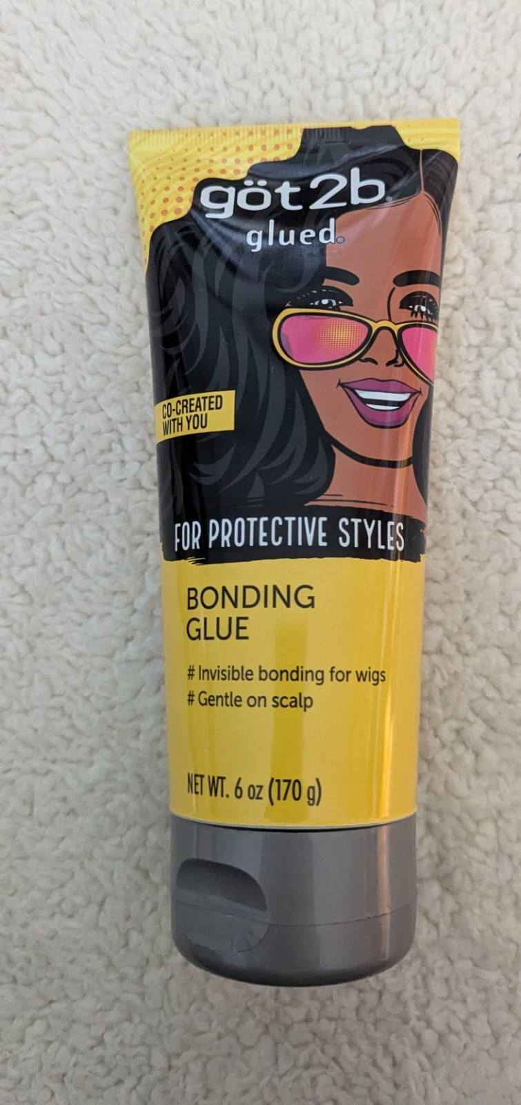 Got2b ✩ Glued Bonding Glue ✩ INVISIBLE WIG GLUE ✩ Gentle On Scalp ✩ COSPLAY ✩6oz