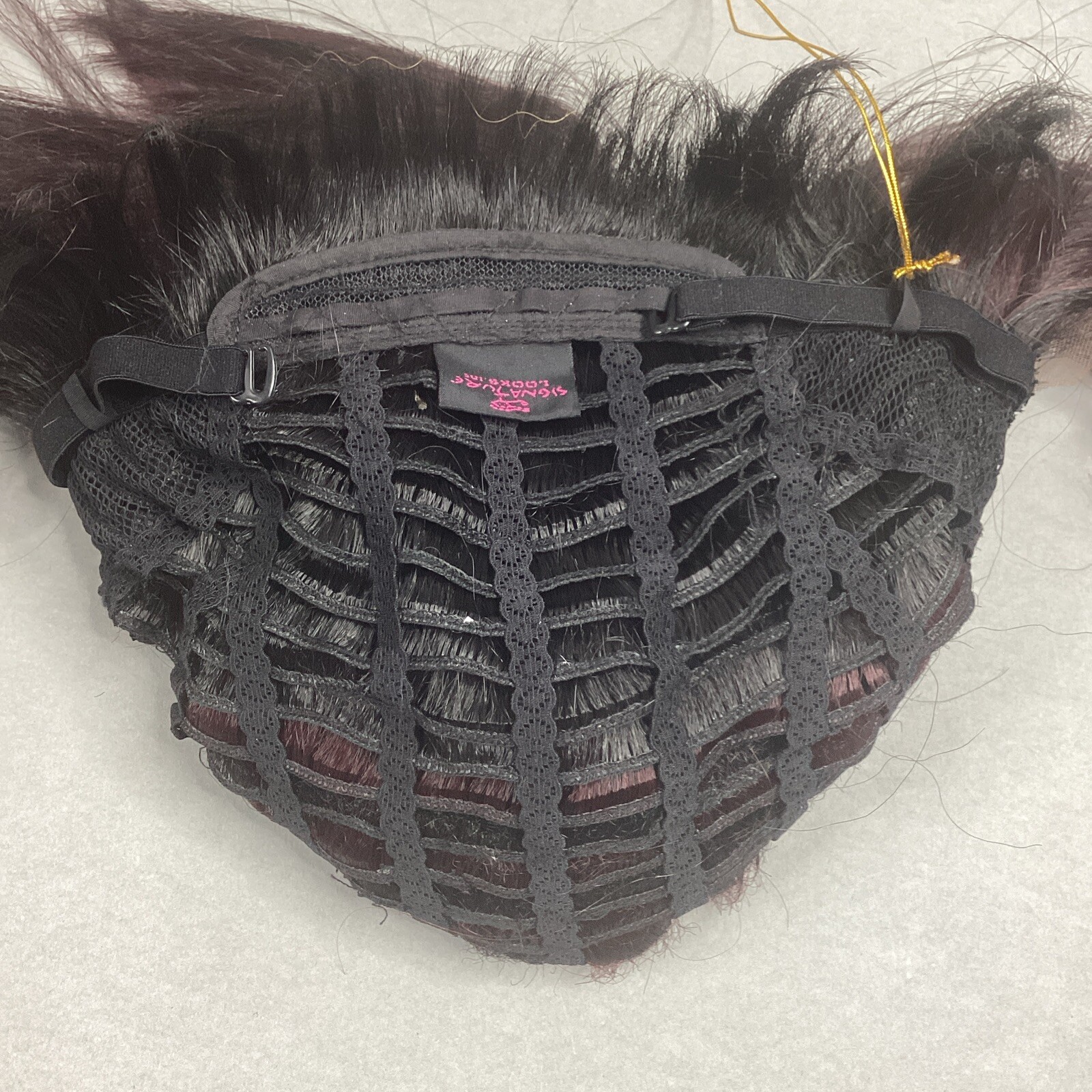 H/H Avanza Short Straight #S1B/112 Black Burgundy 100% Human Hair Blend Full Wig