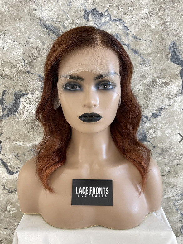 Human Hair Lace Front Wig (w/ bleached knots)