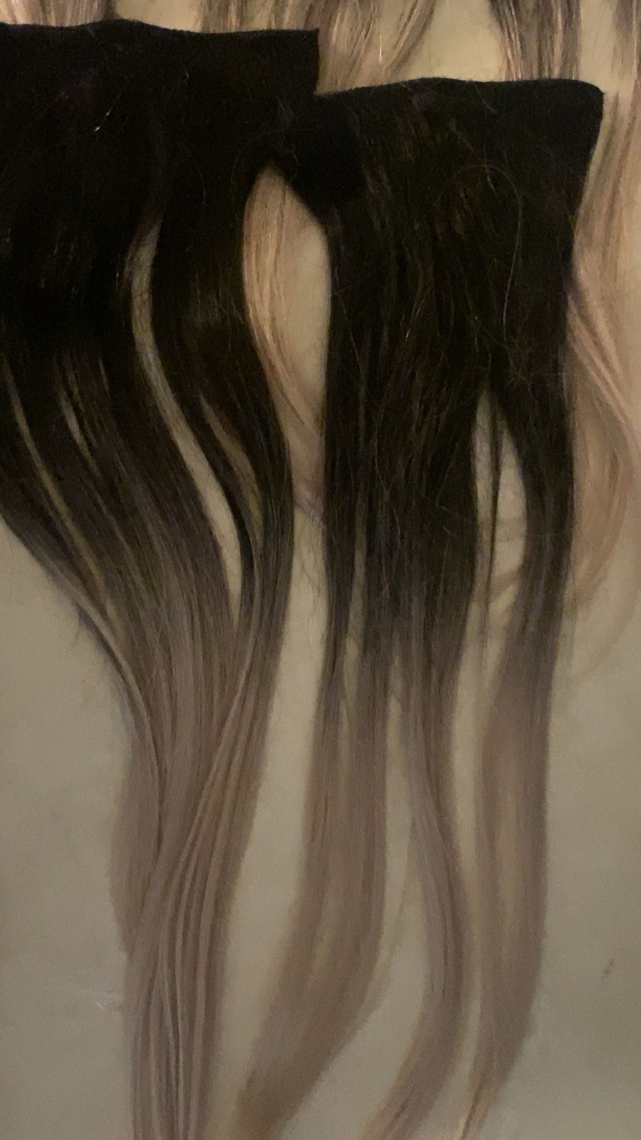 Bellami Clip In Extensions 9 Pieces Ombré B Black/Blond Hair Extensions