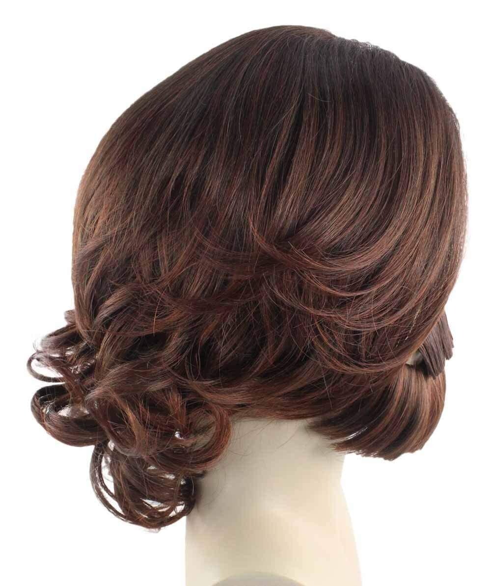 Brown Curly Wavy Men’s Wig & Beard Set | Cosplay Halloween Wig HM-466A