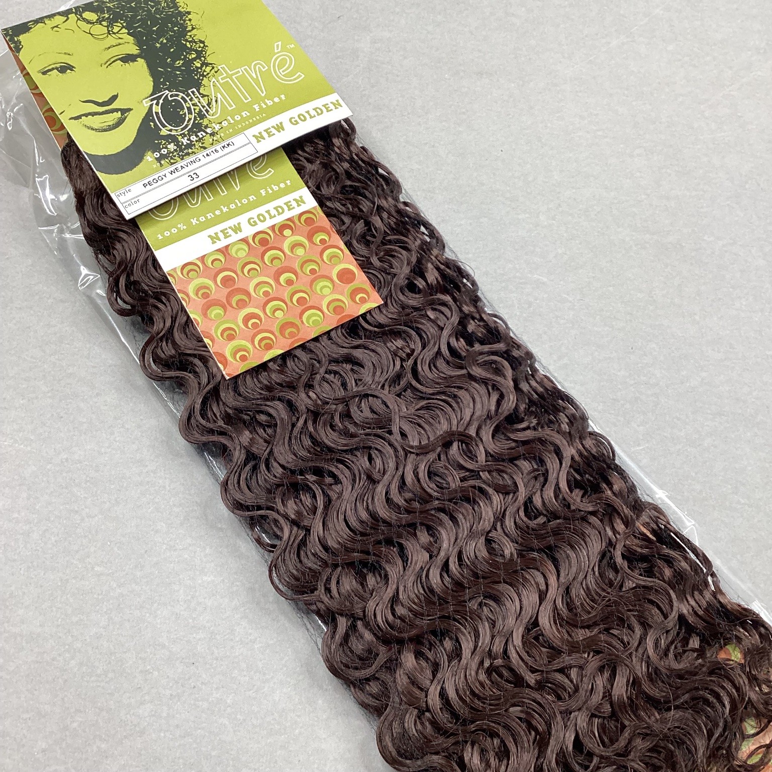 Outre NEW GOLDEN Peggy Weaving 100% Kanekalon Fiber Hair Extensions Color 33