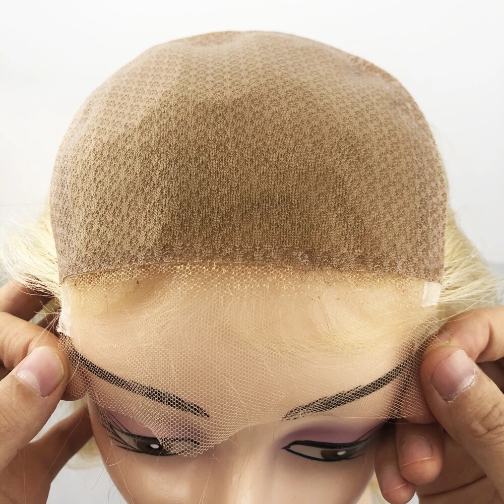 Light Blonde Silk Base Lace Closure 5*5 Virgin Human Hair Silk Top Closures #613