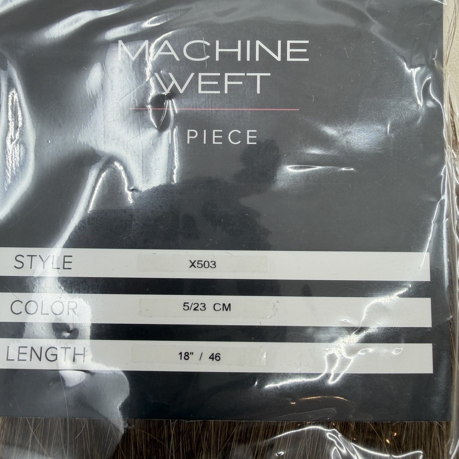 Hotheads Premium Machine Weft #5/23 Colormelt Brown To Blonde 18” NEW SEALED