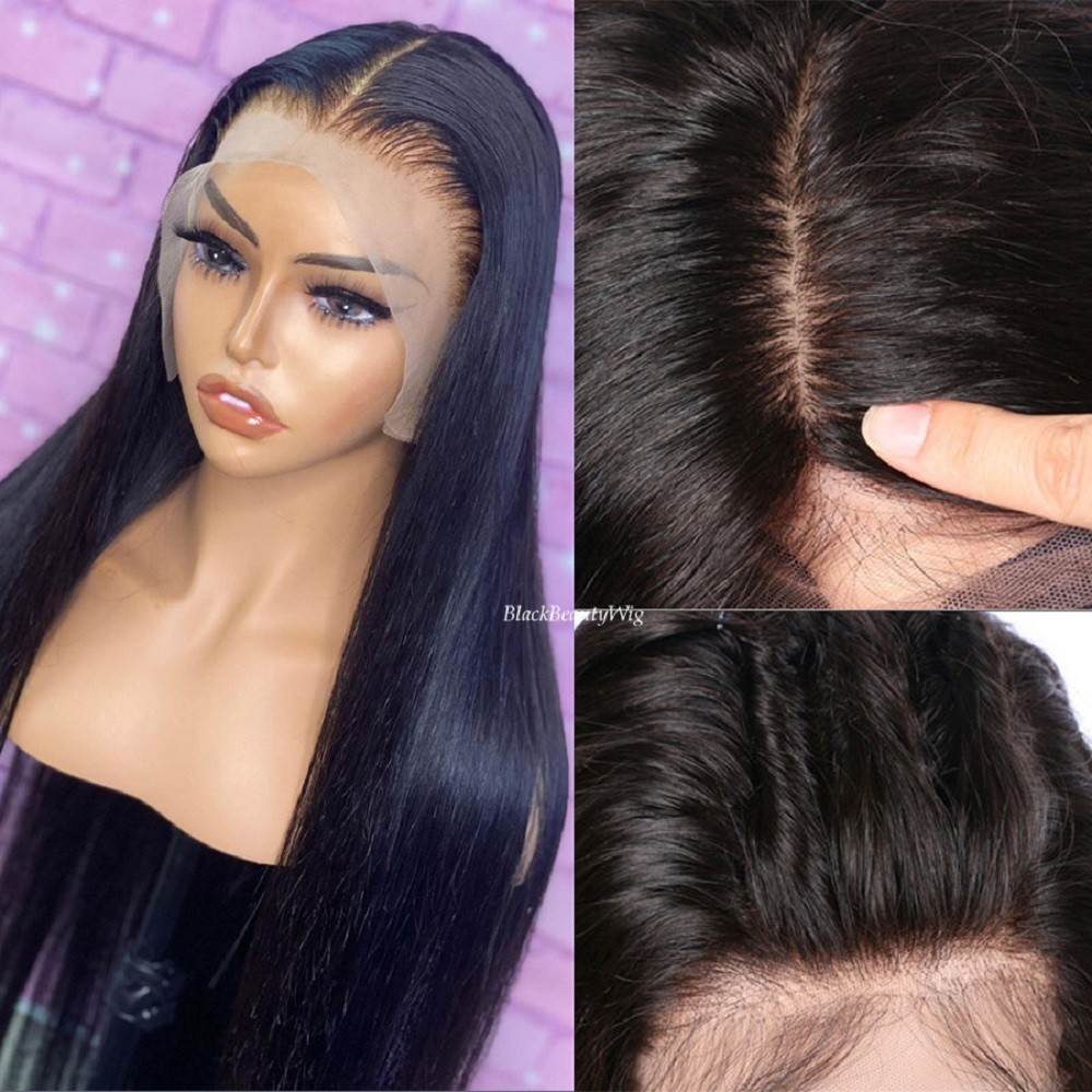 Silky Straight 5×5 Silk Base Full Lace Human Hair Wig Brazilian Hair Full Wig