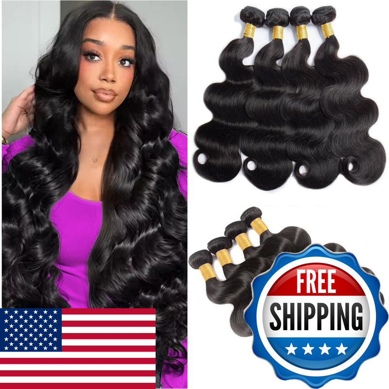 Caplina 16A Human Hair Bundles 16 18 20 22 Inch Body Wave 400G Unprocessed