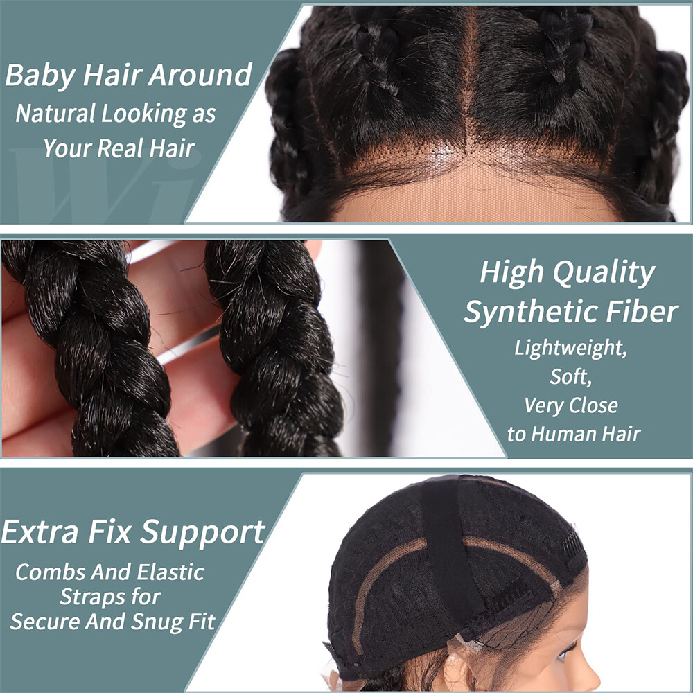 Hot OMBRE Dreadlock Wig for Black Women Curly End Big Afro Braided Wigs Braiding