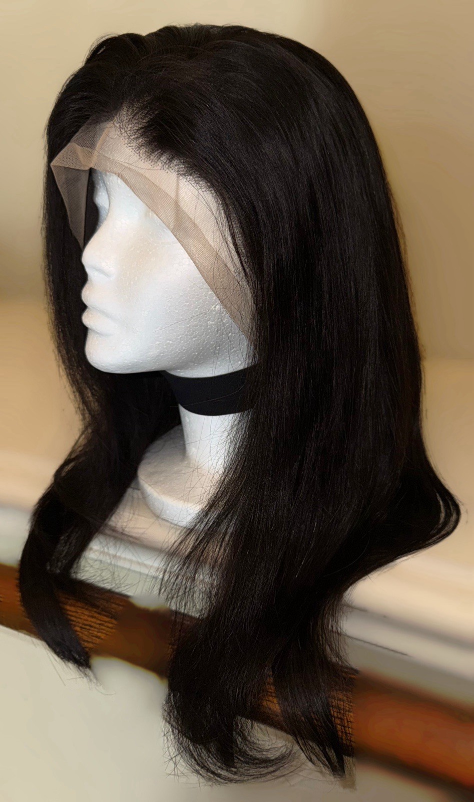 Brand New W/Tags,Beautiful,Jet Black,20 Inch,Straight,100% Human Hair,LF Wig