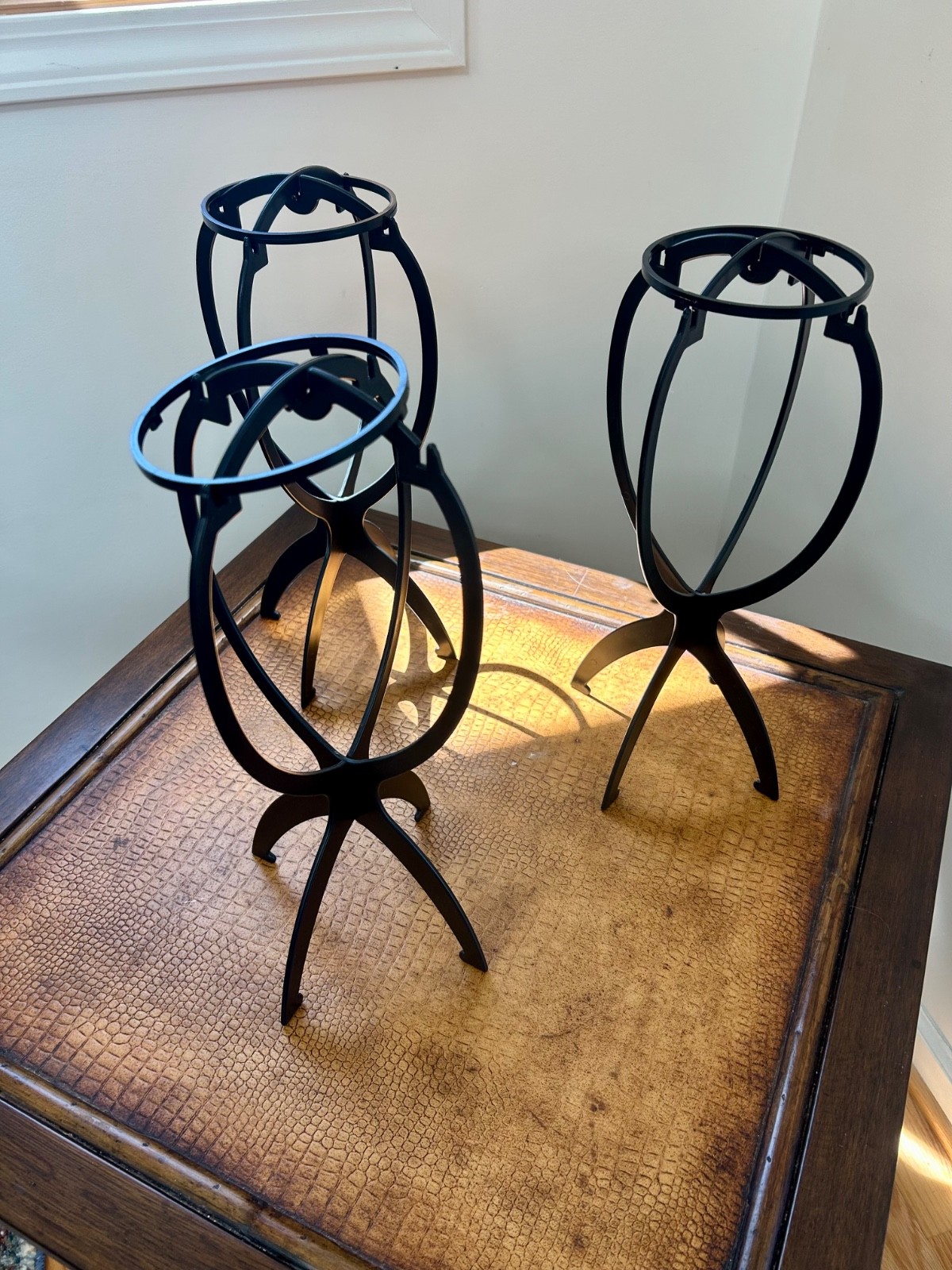 Set of 5 Wig Stands – Wig Stand Bundle – Mannequin, Canvas, Collapsible – Good