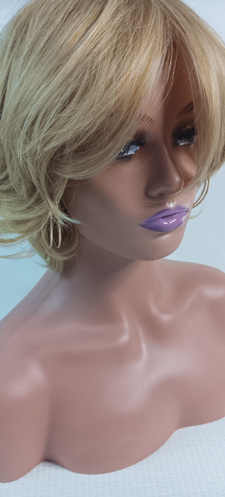 Women’s breathable net adjustable buckle thick synthetic Spring Honey hair wig
