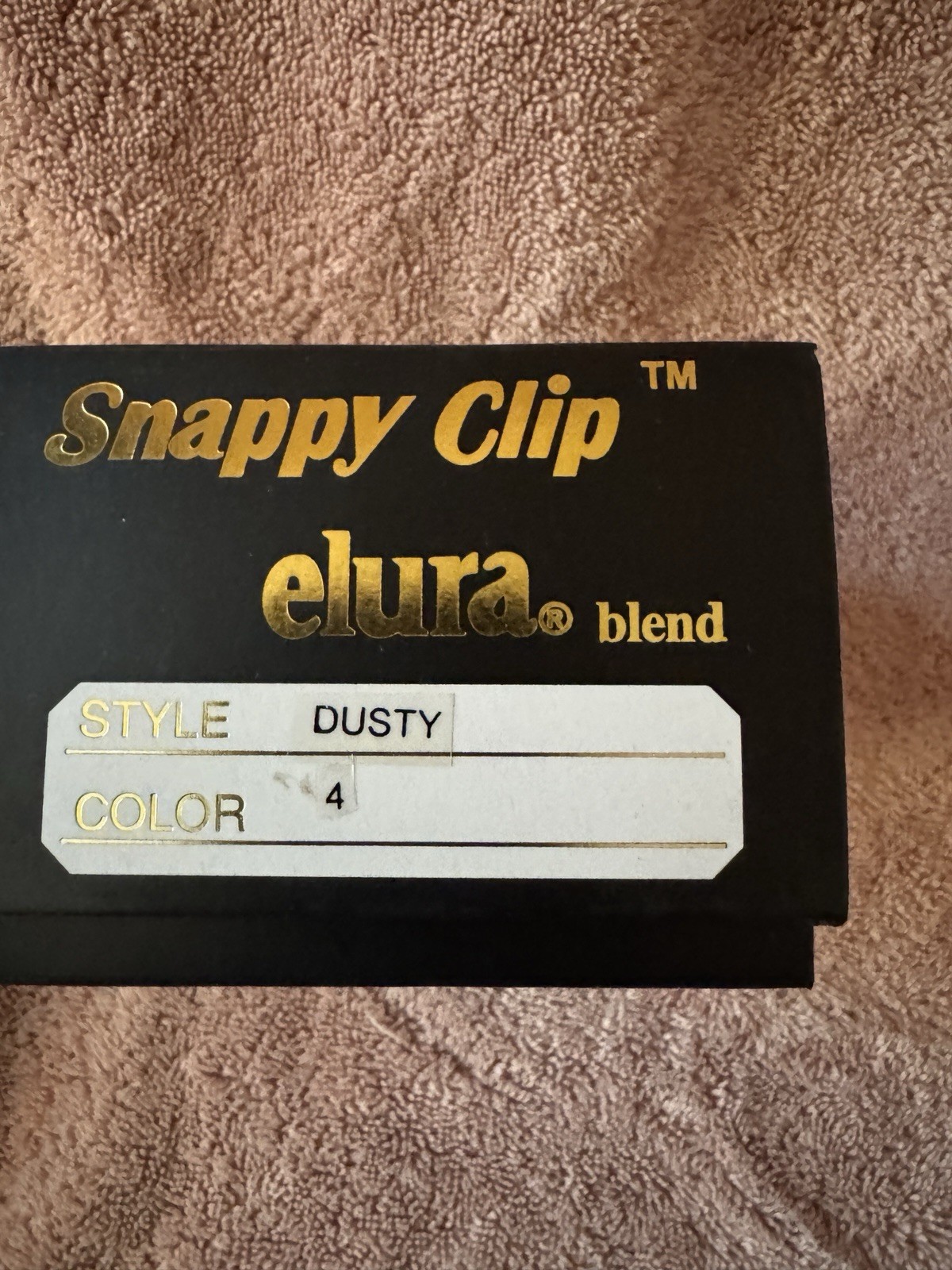New Snappy Clip Hair Attachment Tony of Beverly Model Dusty Color 4 Dk Brown NIB