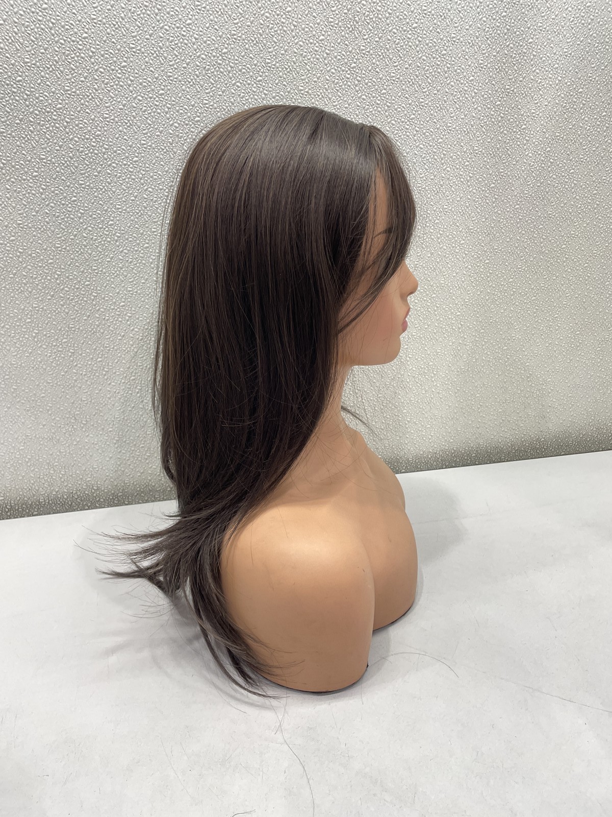 Molefi Cici 4/8# Black Brown Synthetic Topper Hair, 18″