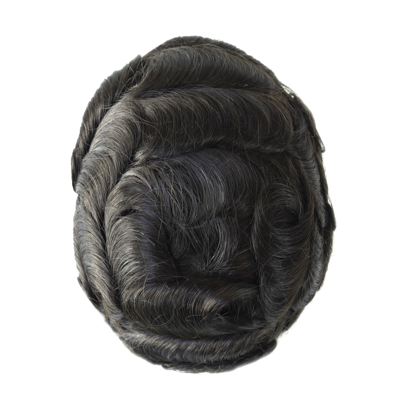 Toupee For Mens Human Hair Lace Skin Replecement System Bleach Knots Hair Pieces