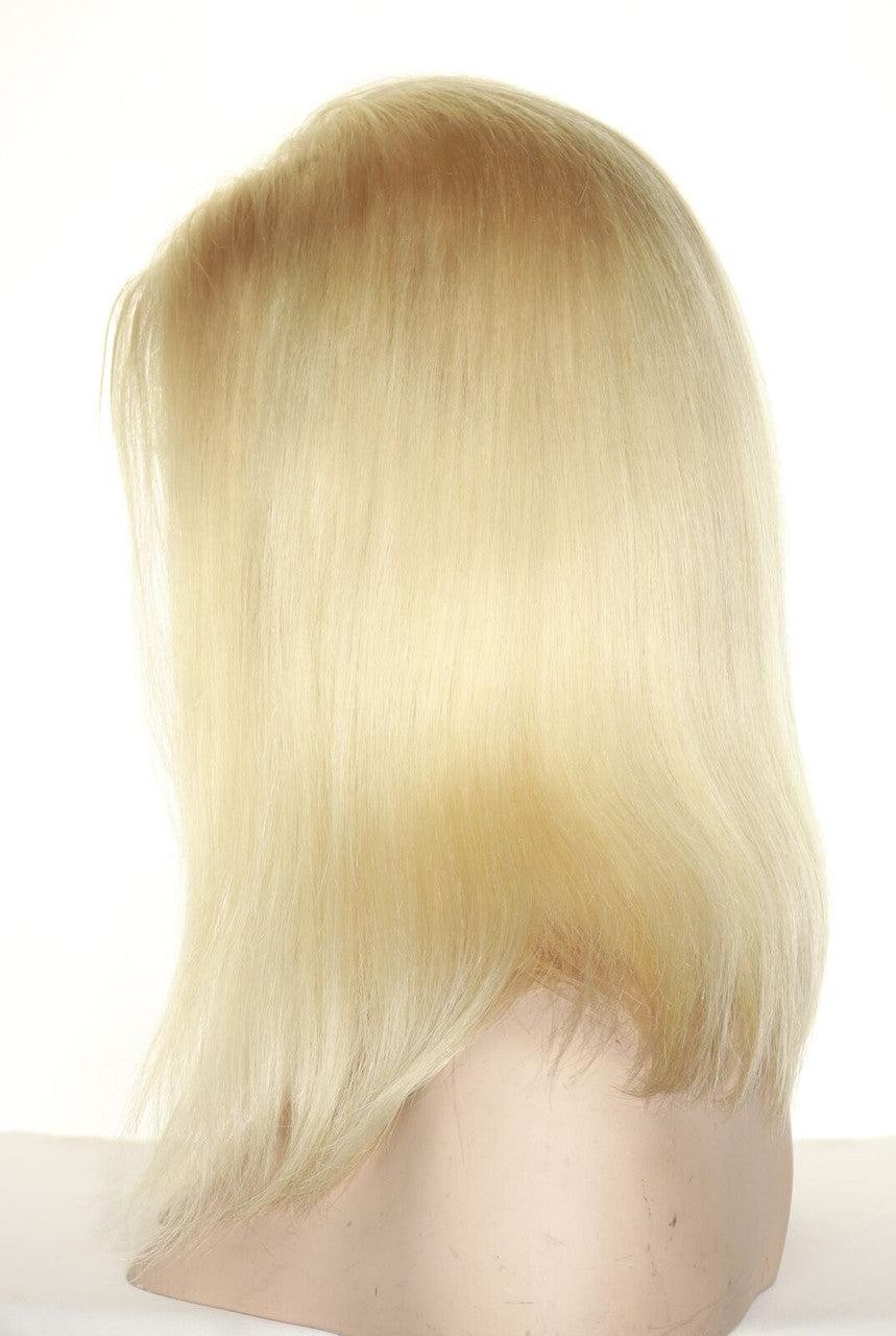 BRAZILIAN Remi Human Hair 4X4 Silk Base Lace Front GOLDEN BLOND 1378
