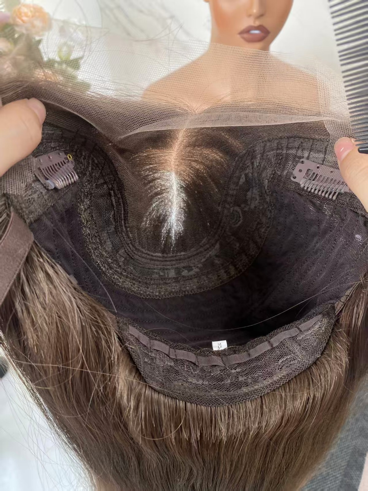 Jewish Wig for Women 100% Virgin European Human Hair Lace Top Wig