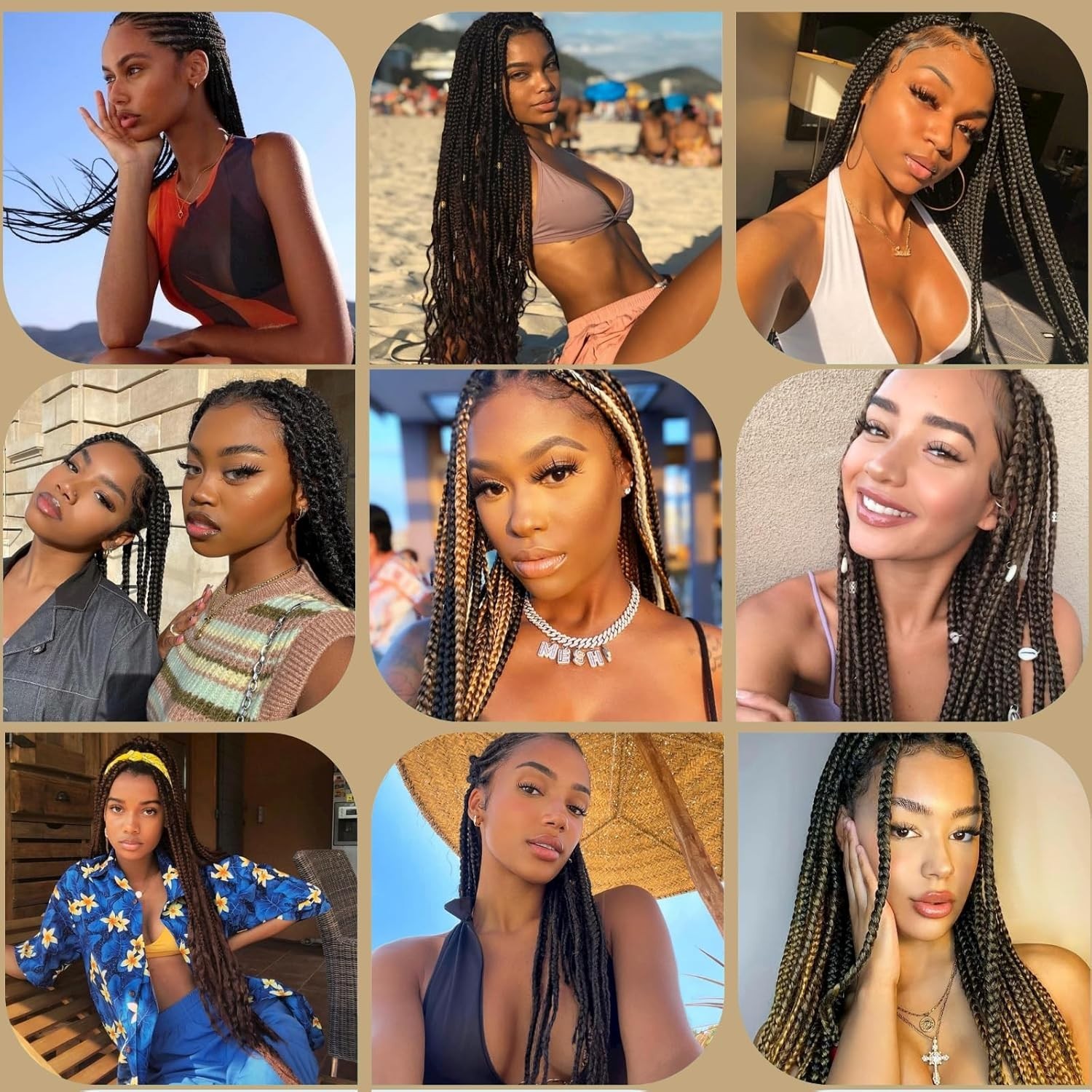 Ultra-Soft Dark Brown Synthetic Braiding Hair 24” – 6 Packs – Easy Installation