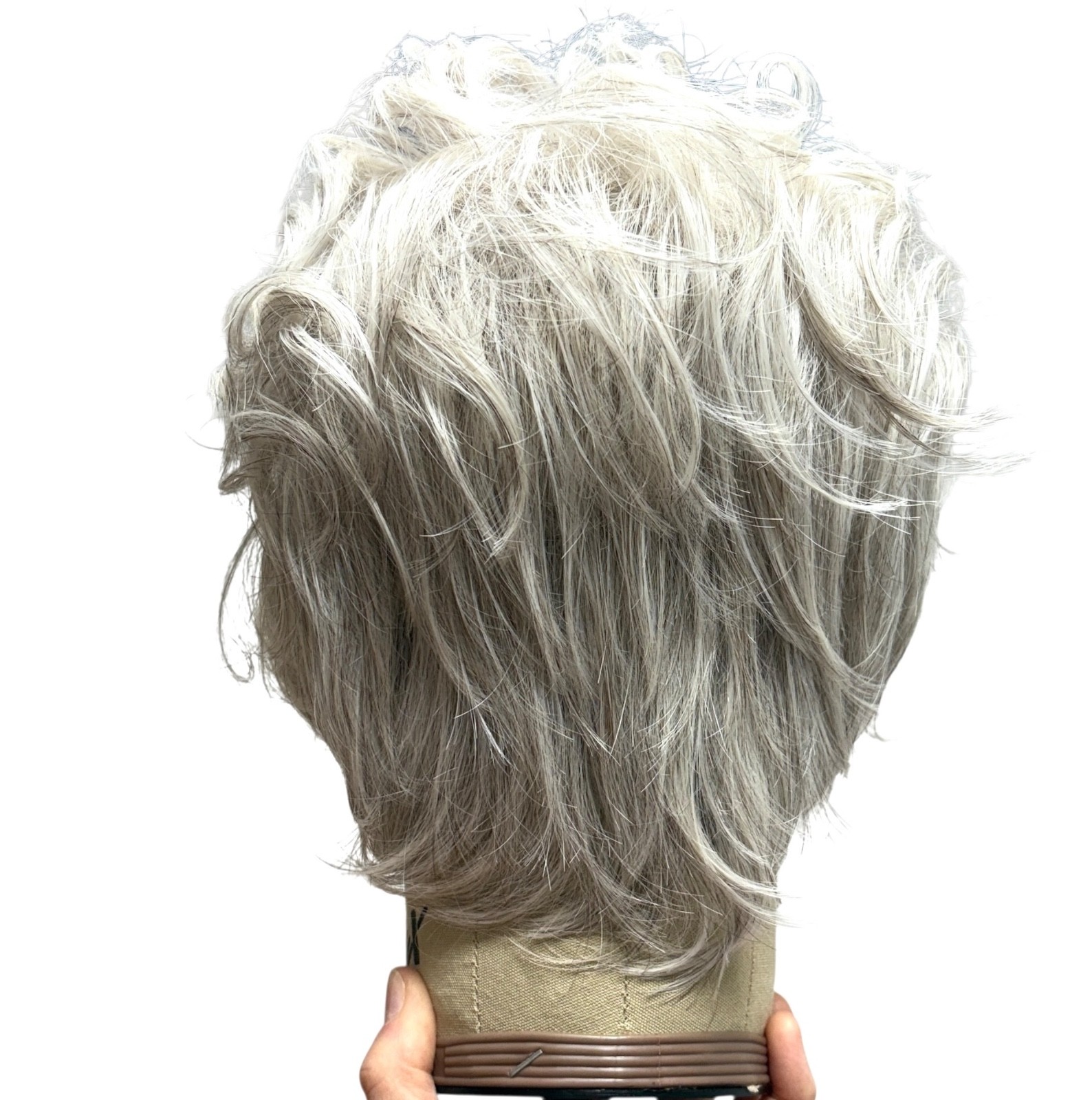 wig NWT in box COVER Ellen Wille Silver Mix short 2.2oz high heat mono-part