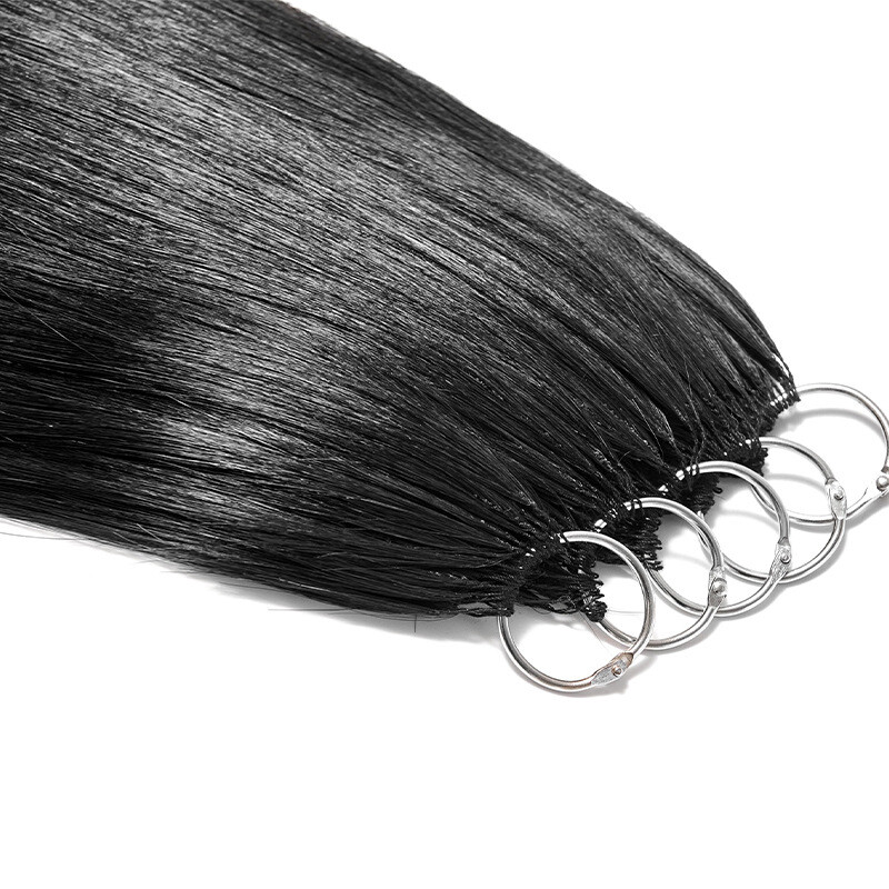 Second Generation Feather Hair Extension Micro Woven Feather 6D Double Line