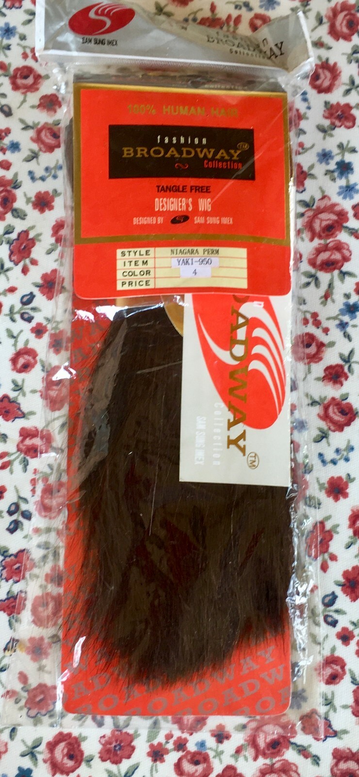 Broadway Niagara Perm 100% Human Hair YAKI 950 Color #4 Hair Extension