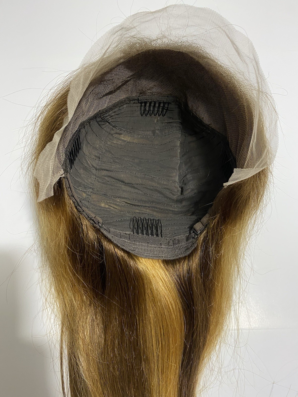 24 Inch 4/27 Ombre Honey Blonde Highlight 13×4 Lace Front Wig Human Hair Glueles