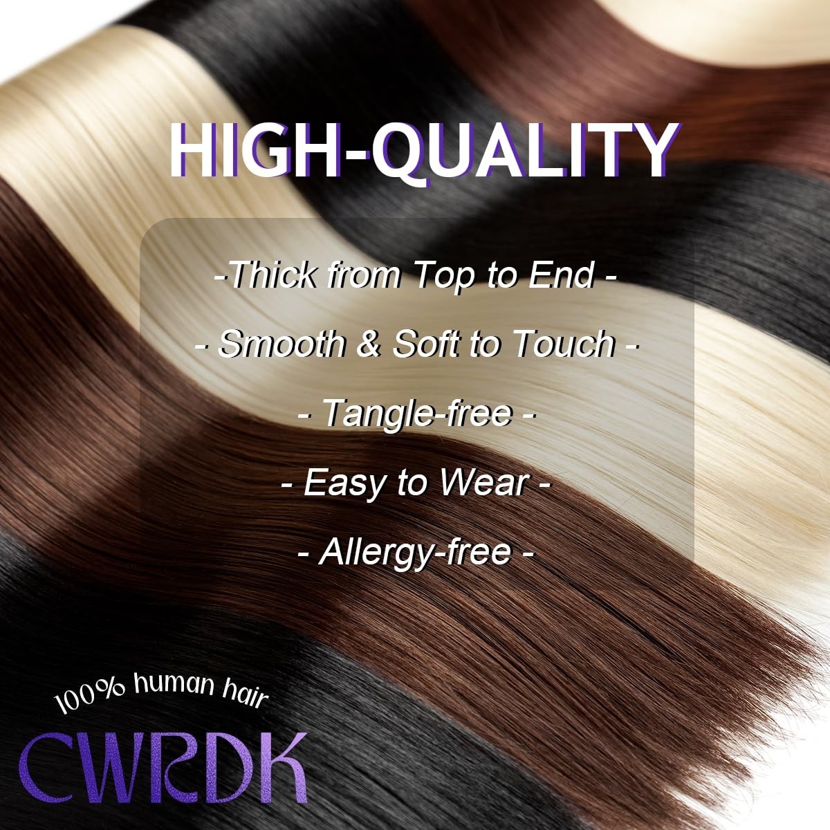 24″ Clip-In Real Human Hair Extensions, 120g, 8pcs, Seamless Double Weft, #27 Ho