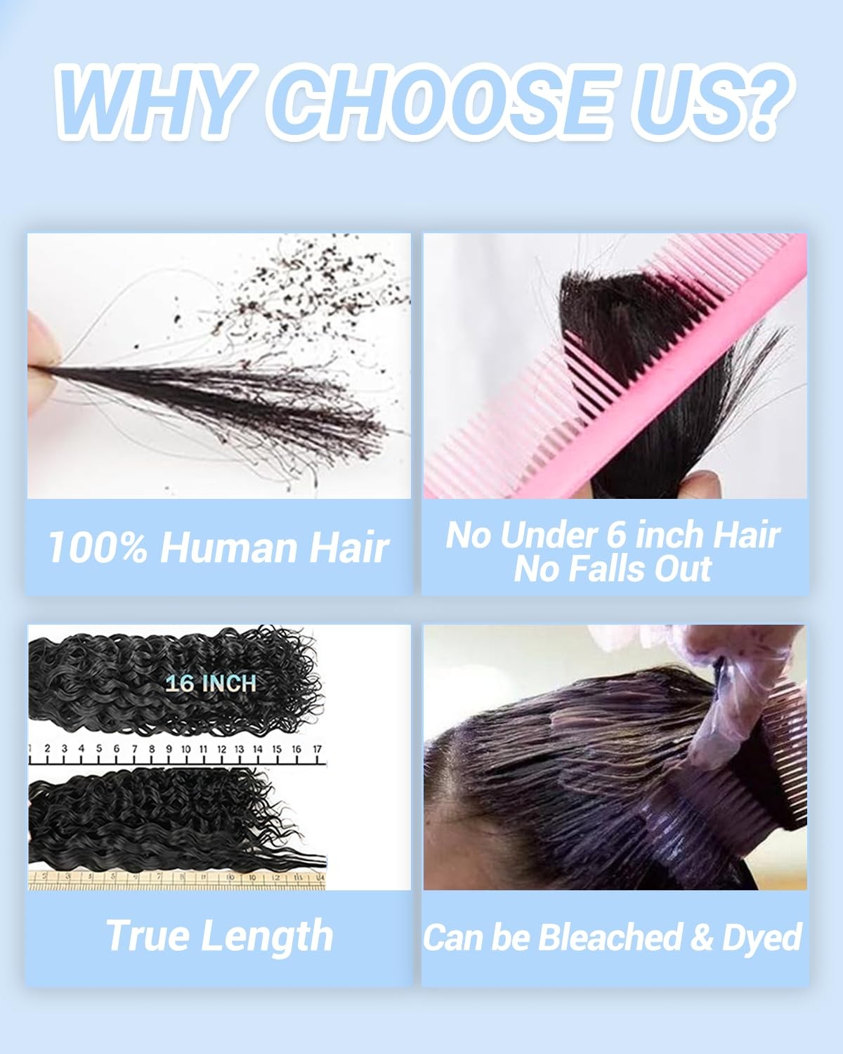 Tmlkhl 12 12 12 Inch 3 Bundles For Women Water Wave Human Hair Bundles Wet And