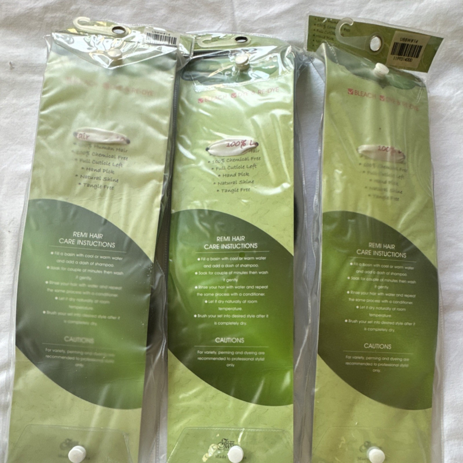Secret 100% Brazilian Remy Human Hair Body Wave Weft Extensions 14″ Natural 3 pk