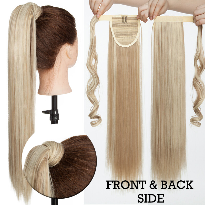Real Thick 100% As Human Long Curly Drawstring Ponytail Clip In Hair Extension