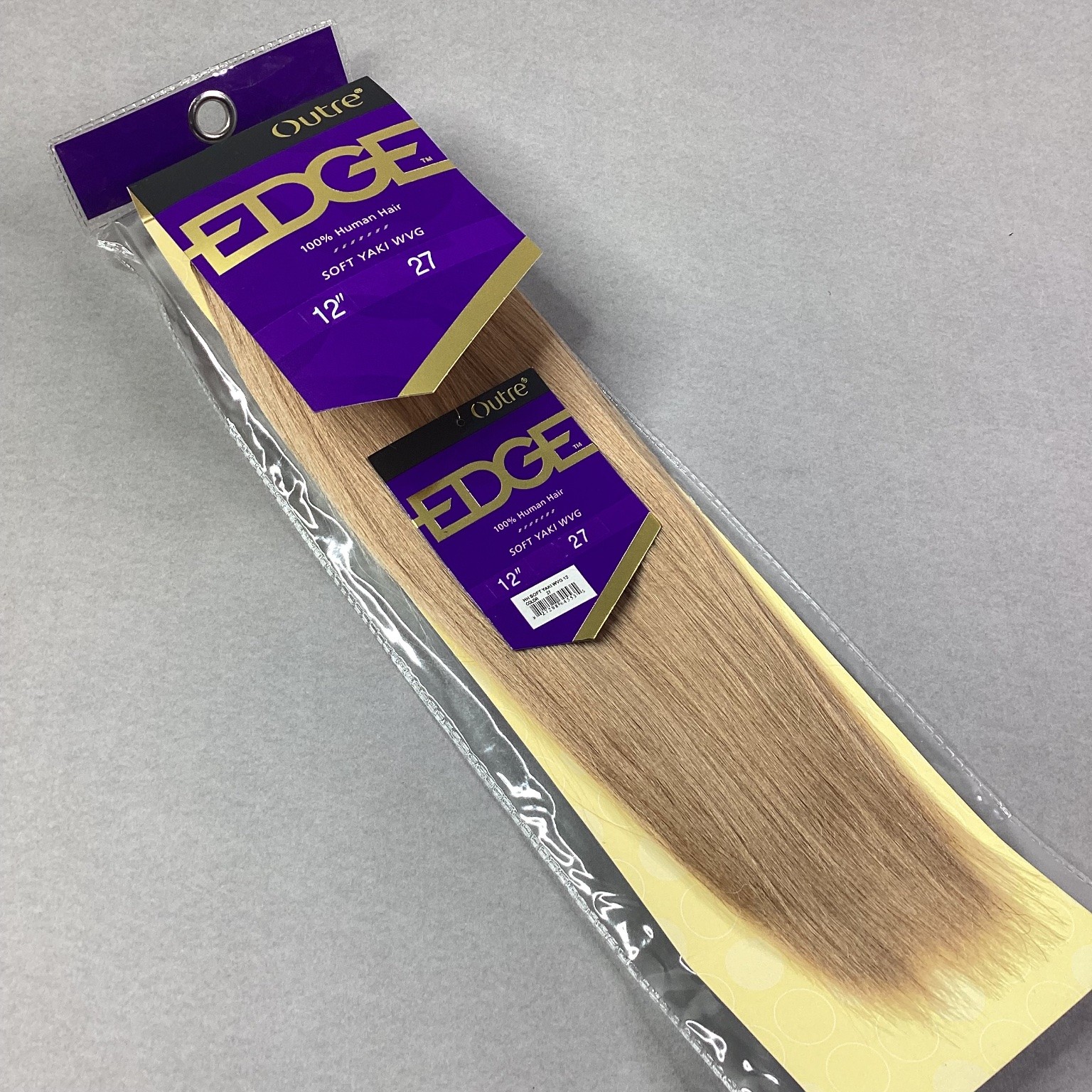 Outre EDGE 100% Human Hair Extensions 12″ Color 27 Soft Yaki Weaving