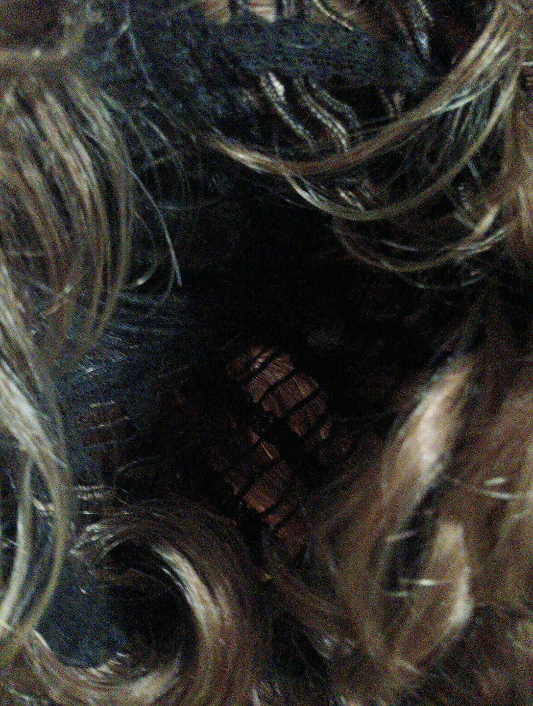 Honey Brown Synthetic Pixi Wig With Highlights