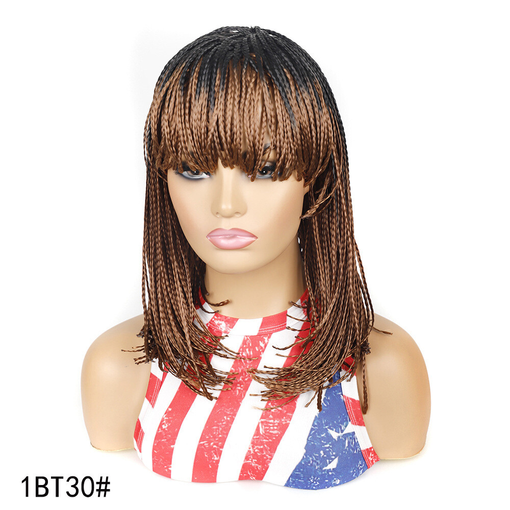 14″ Short BOB Braids Wigs for Women Jamaican Braids Wig for Black Women