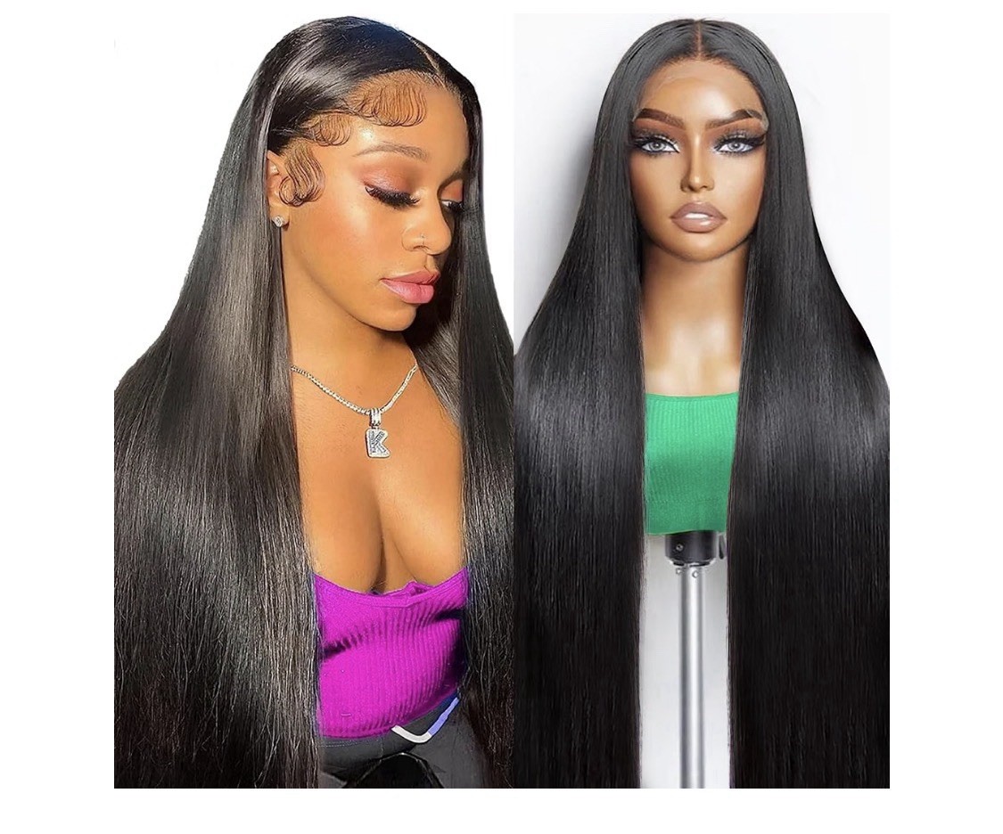 13×6 Lace Front Wigs Human Hair 200% Density Straight Human Hair Wig 22 Inch Str