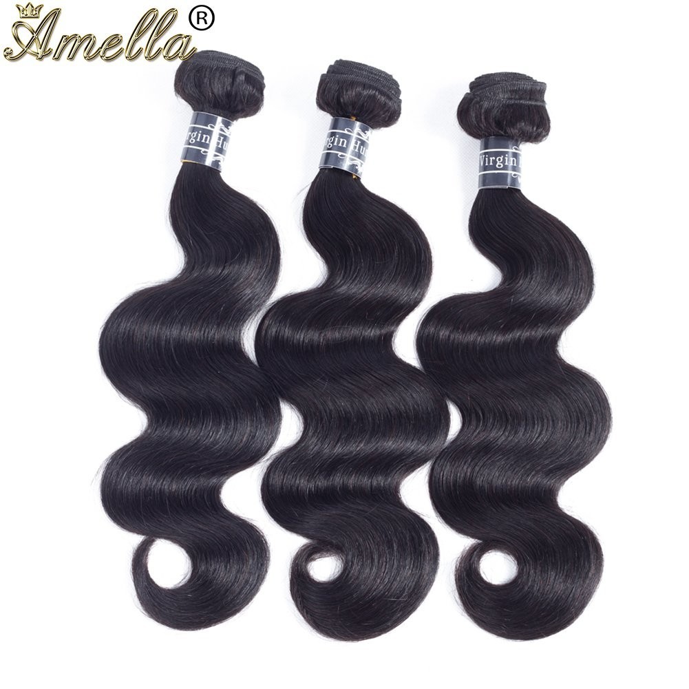 Unprocessed Brazilian Body Wave Weft – 3 Bundles