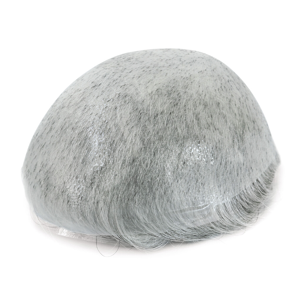 Mens Hair Replacement Ultra Thin Skin Toupee All Colors Hairpieces PU System Wig